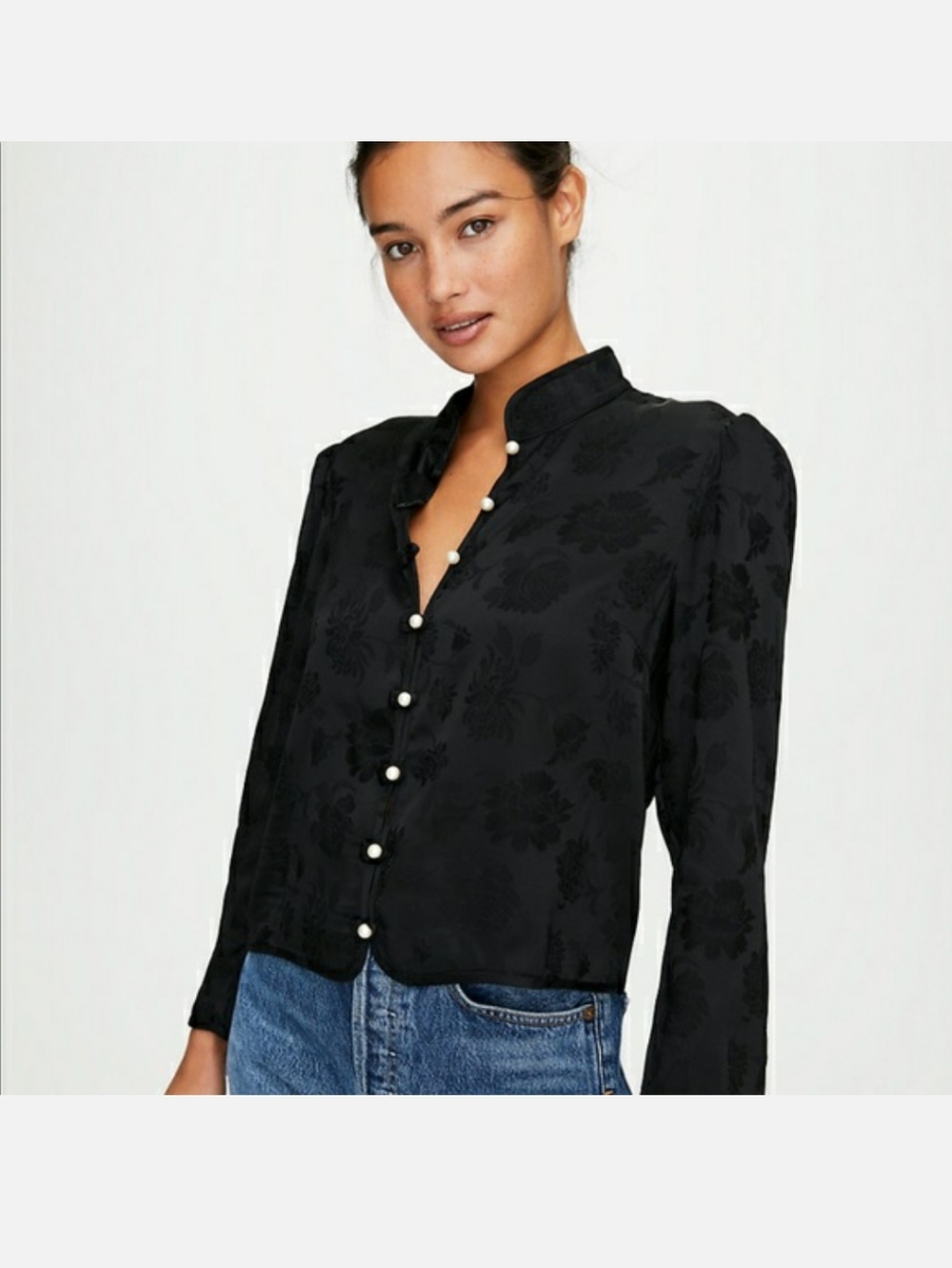 Aritzia Wilfred Baroque Blouse NEW WITH TAGS